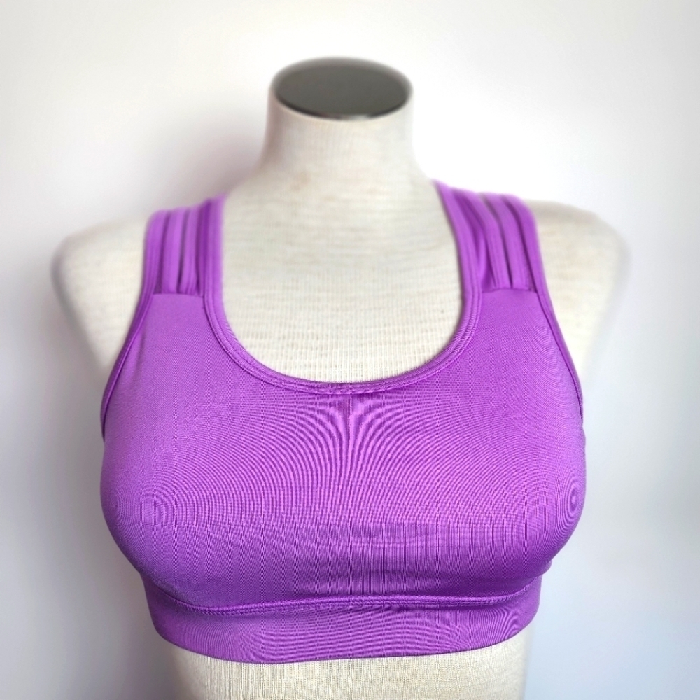 Cascade Lavender Performance Wide Shoulder Straps Women's Sports Bra Size S